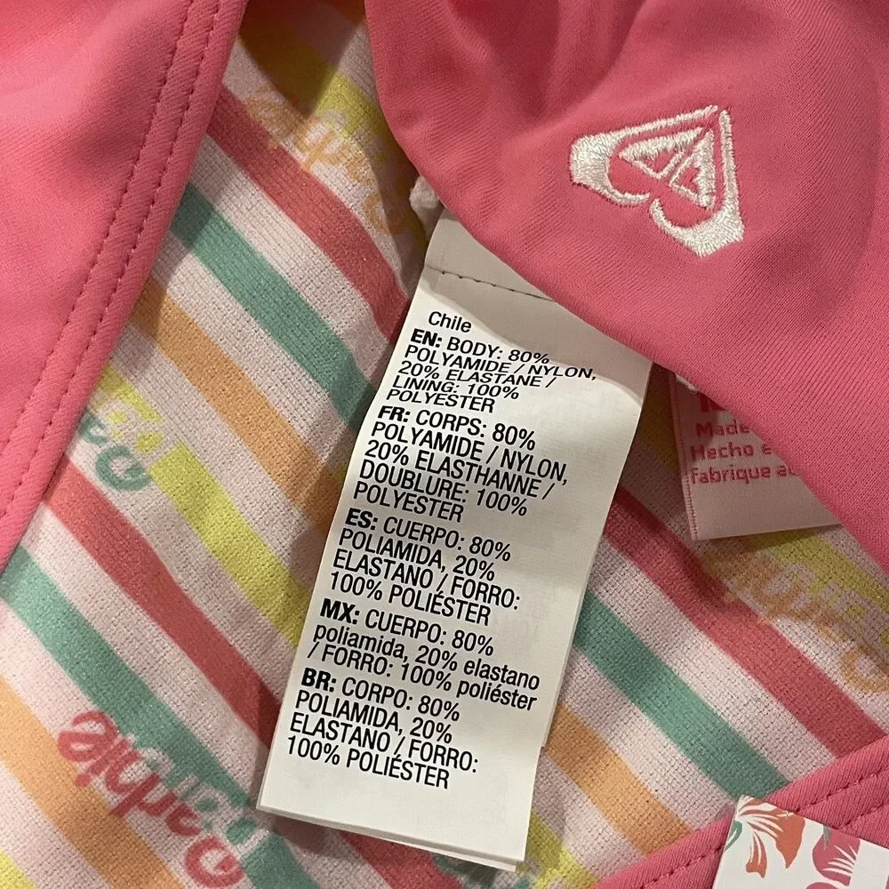 Roxy Girl X Barbie One Piece Swim Suit Size 16